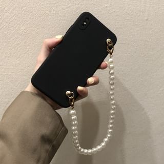 Pearl Case Phone Faux Strap
