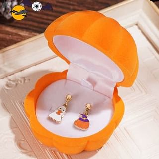 Jewelry Box Pumpkin Phantom Earring + Halloween Velvet