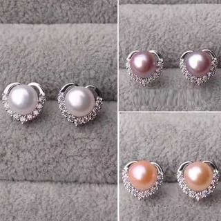 Rhinestone Stud Pearl Faux Ear