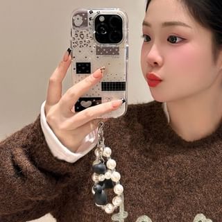 Strap Pearl Phone / Case Faux Set Panel