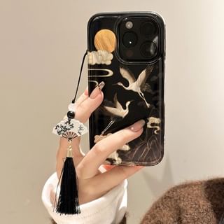 Case Charm Crane Phone Tassel Set /