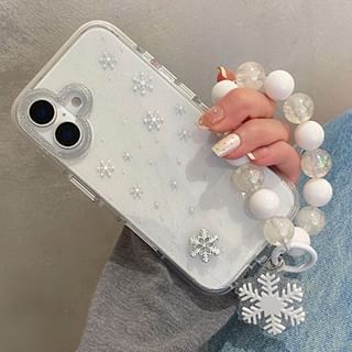 Strap Phone Case Decoration Snowflake Adhesive Set /