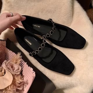 Pumps Heel Mary Rhinestone Low Velvet Jane Accent