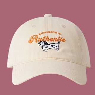 Dog Cap Baseball Embroidered
