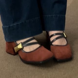 Shoes Mary Heel Chunky Jane