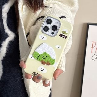 Case Phone Embroidered Mountain