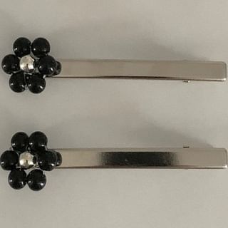 Beaded Flower 2: Hair Set of Clip