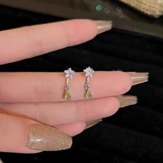 Star Earring CZ Drop