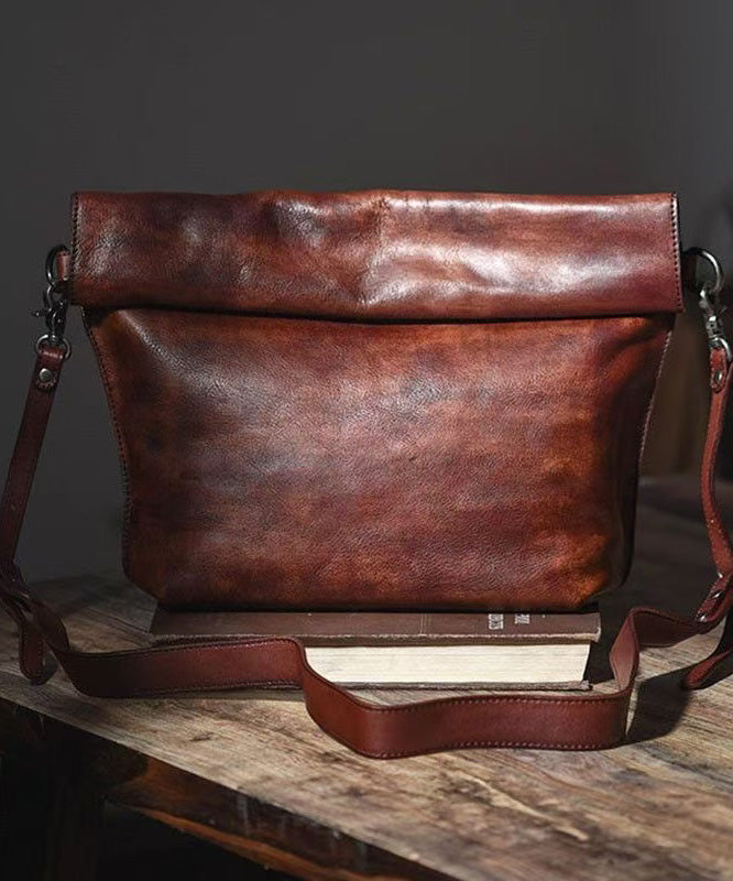 Leather Bag Retro New Large Cross-body Capacity