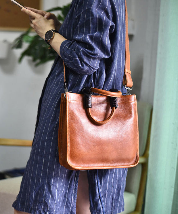 Large Leather Message New Bag Capacity Retro