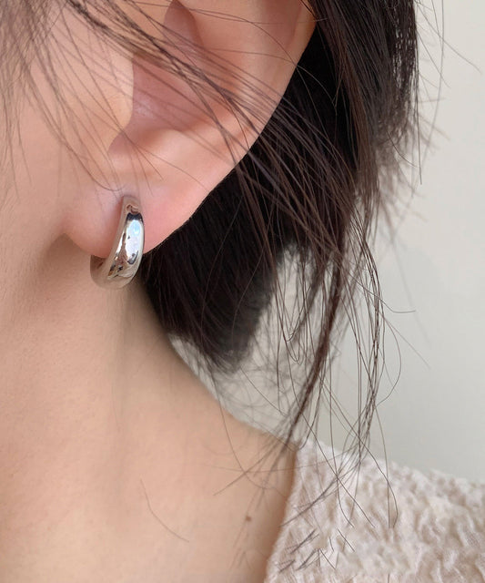 Copper Original Earrings Silk Hoop Design Overgild