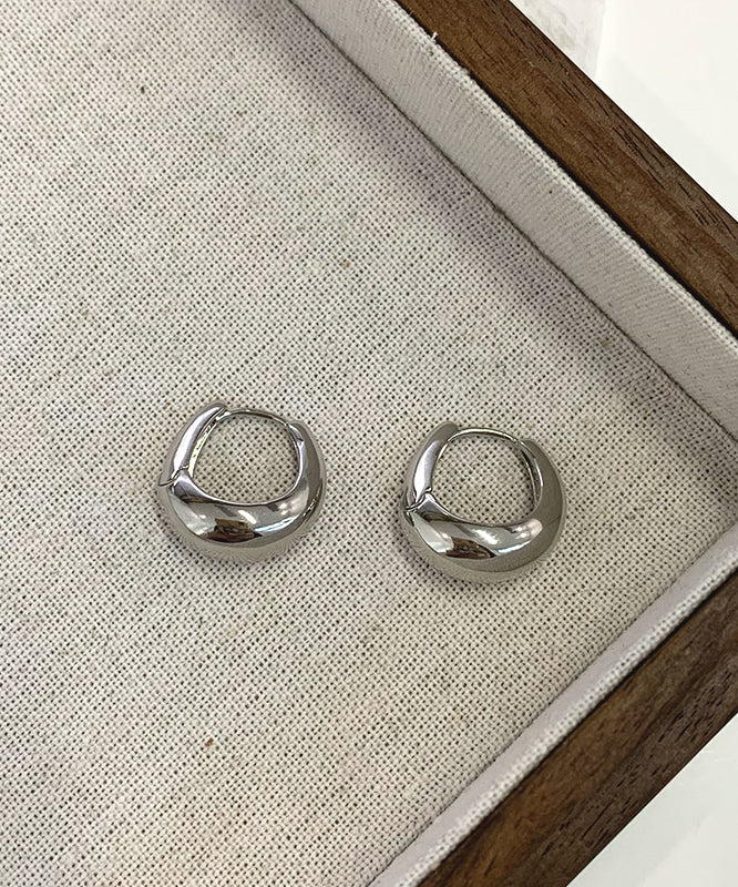 Copper Original Earrings Silk Hoop Design Overgild