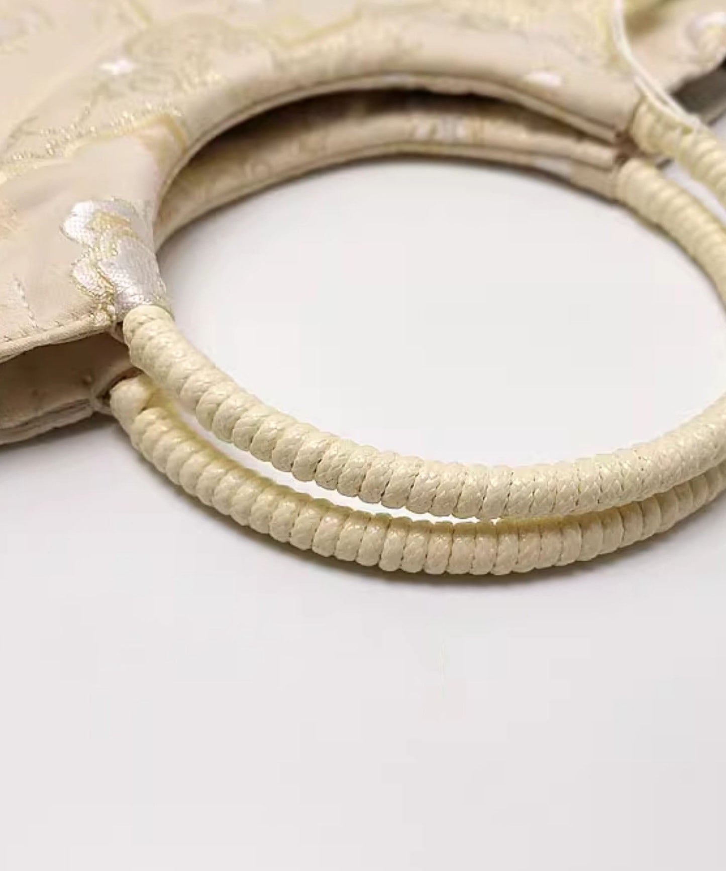 Print Chinese New Tassel Original Handbag Beige Tote