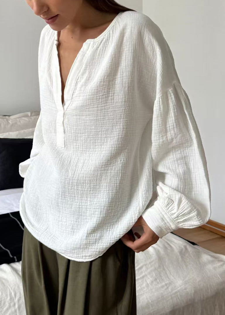 Plus Solid Neck Tops Size Patchwork V Green Fall