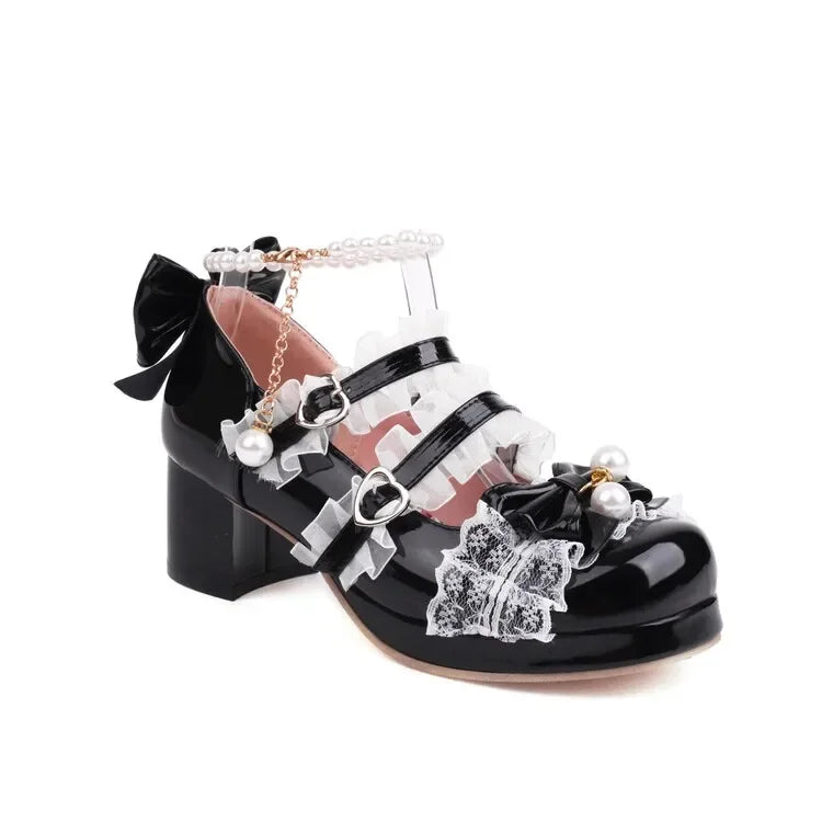 Mary 31-48 Red Pumps - Lolita Cosplay Jane Shoes