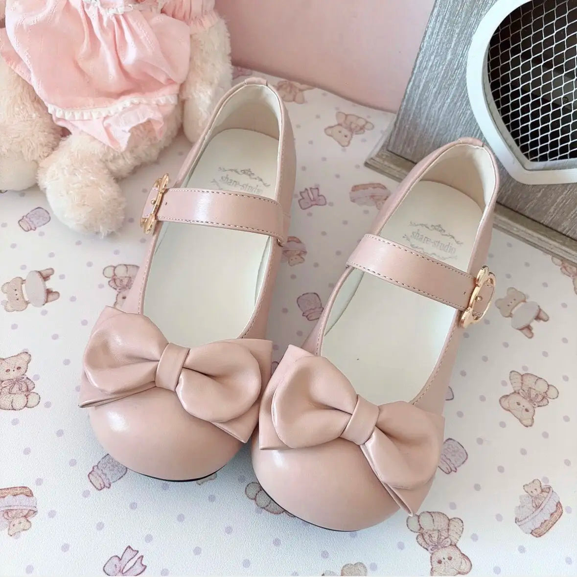 Leather Shoes Heel 35-43 - Pink Princess Elegant
