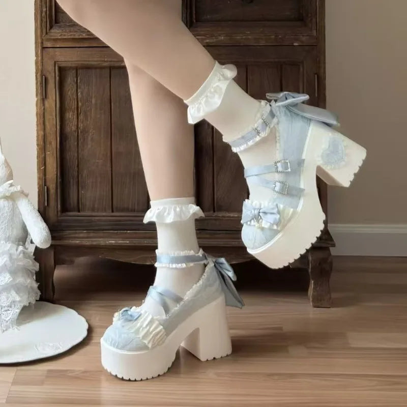 Butterfly Heels High Lace 34-42 - Knot Cute