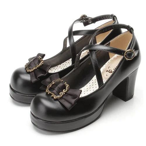 Kawaii Bowknot Princess Lolita 35-45 - Shoes