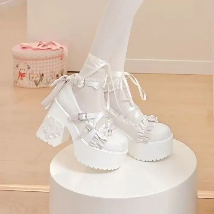 Butterfly Heels High Lace 34-42 - Knot Cute