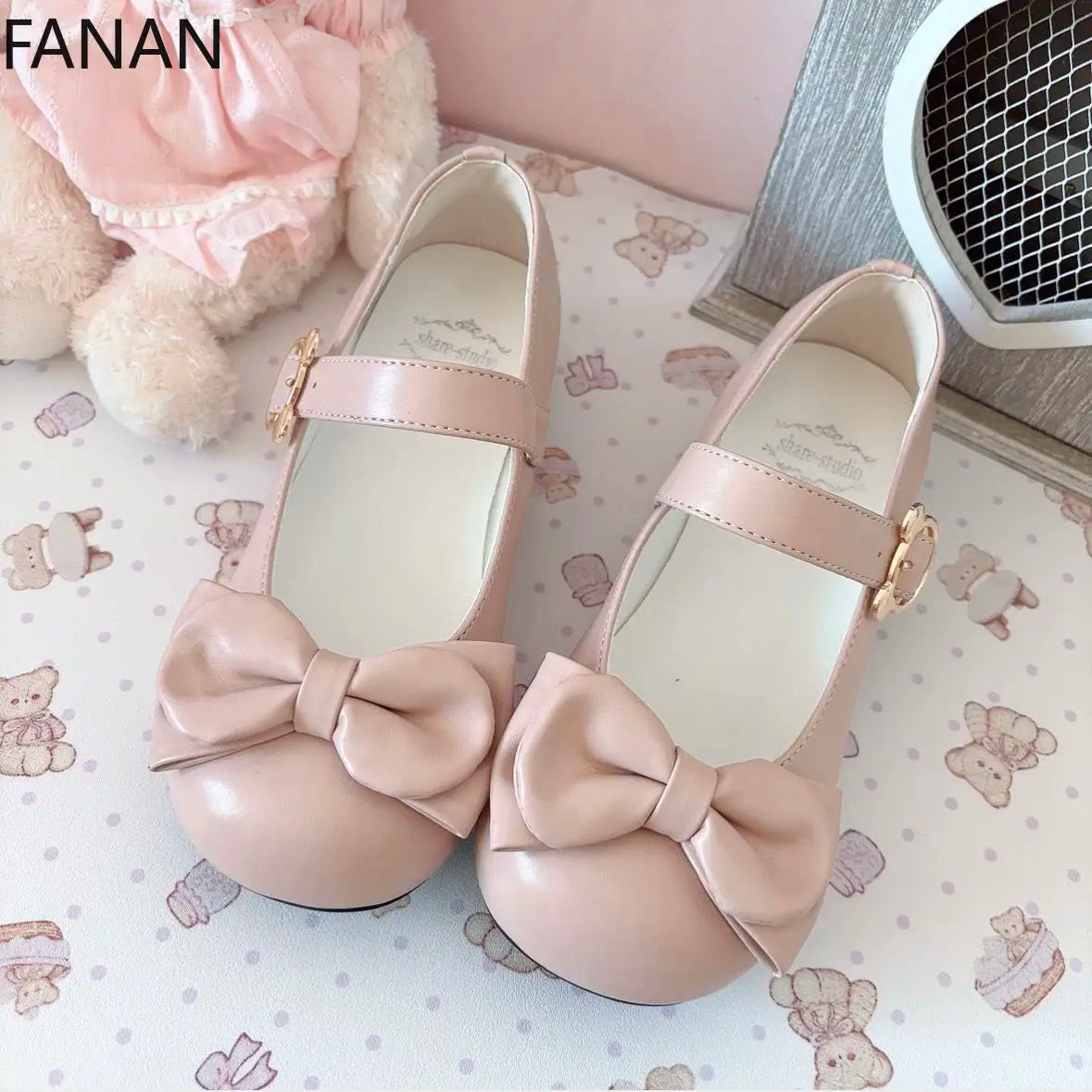 Leather Shoes Heel 35-43 - Pink Princess Elegant