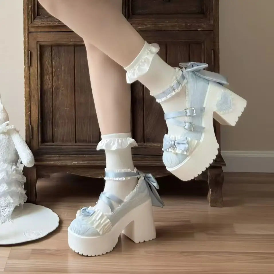 Butterfly Heels High Lace 34-42 - Knot Cute