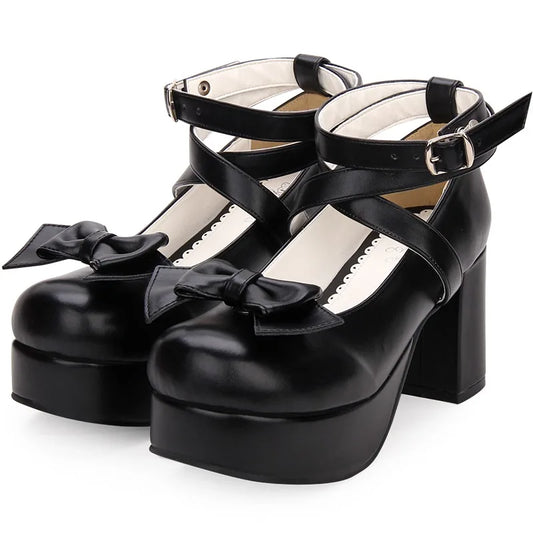 Kawaii Bowknot Princess Lolita 35-45 - Shoes