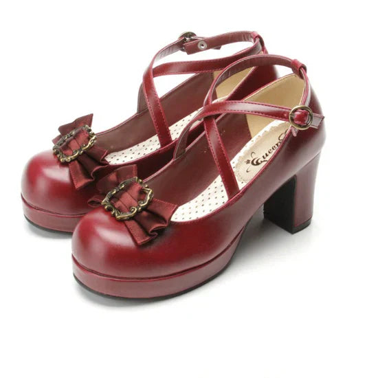 Kawaii Bowknot Princess Lolita 35-45 - Shoes