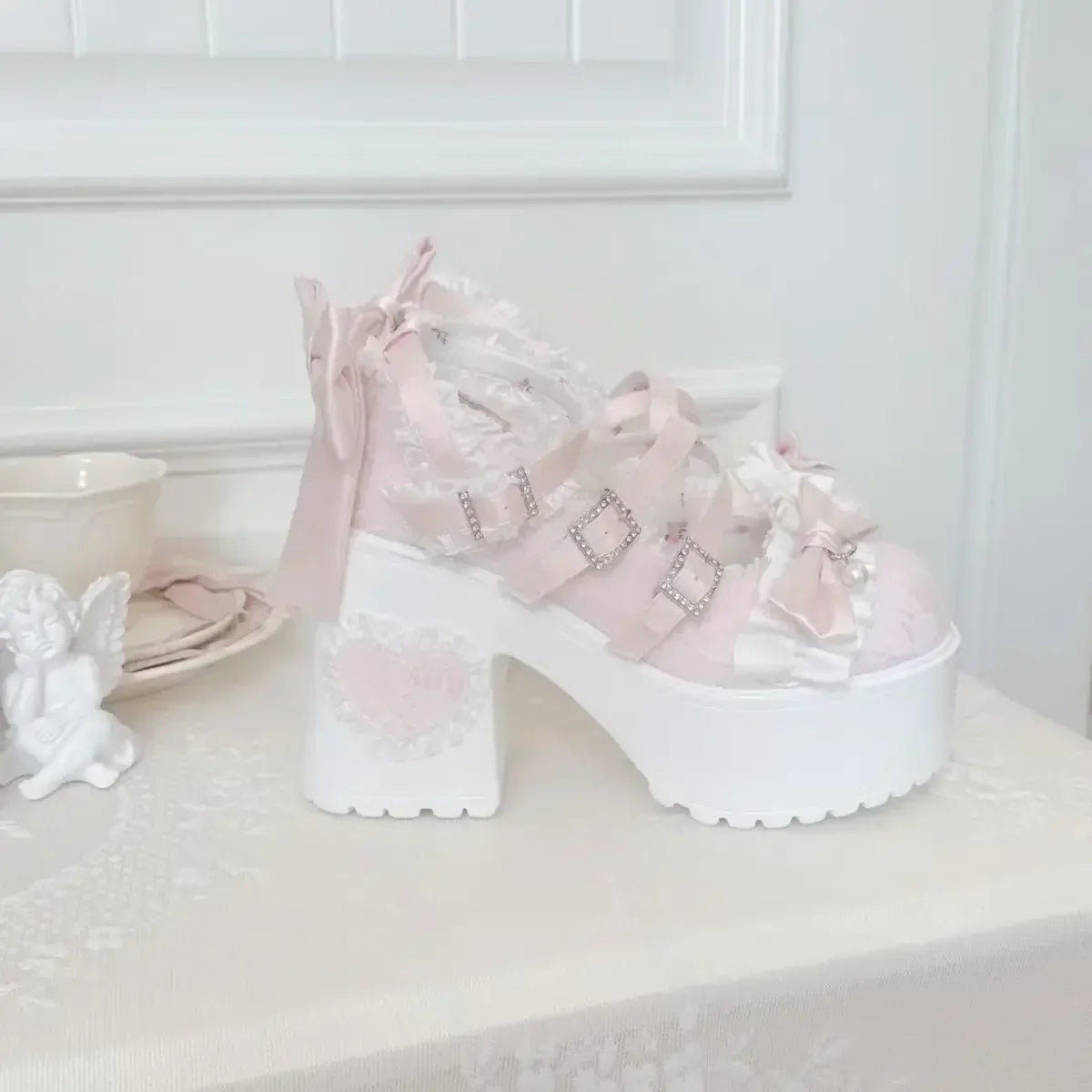 Butterfly Heels High Lace 34-42 - Knot Cute
