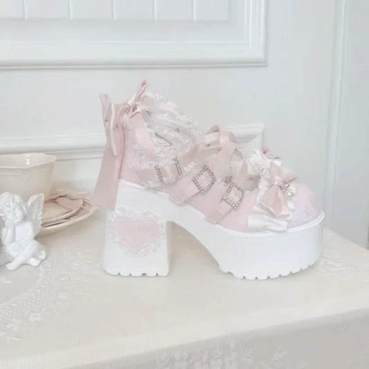 Butterfly Heels High Lace 34-42 - Knot Cute