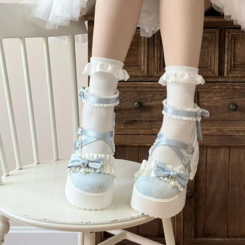 Butterfly Heels High Lace 34-42 - Knot Cute