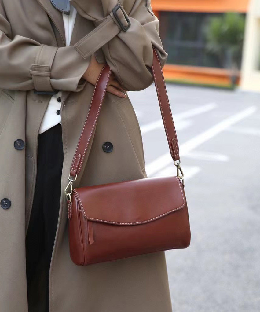 Solid Zipper Durable Black Leather Shoulder Stylish Bag