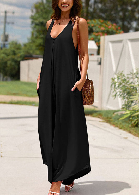 Dress Strap Black Spaghetti Maxi Patchwork Women Summer