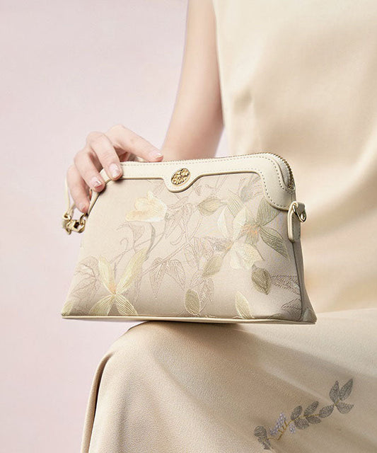 Print Green Vintage Silk CrossBody Women Bag