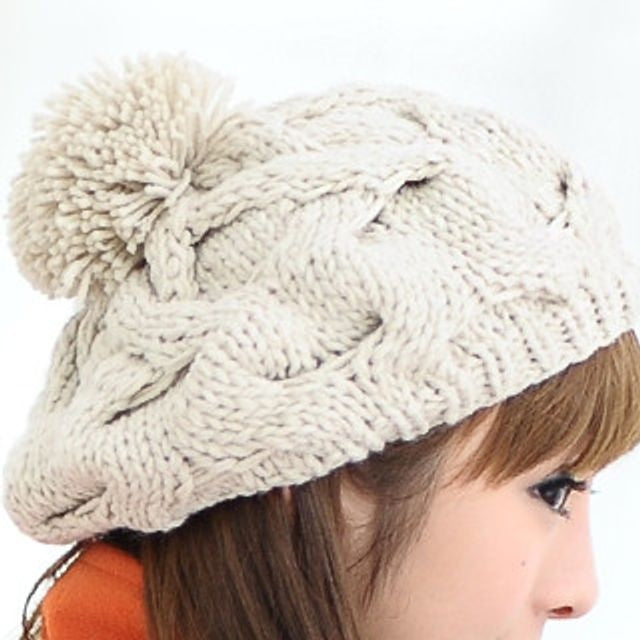 Cable Beret Knit