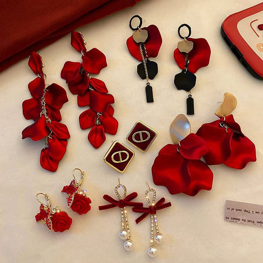 designs) Pearl / Petal Alloy (various Earring Faux