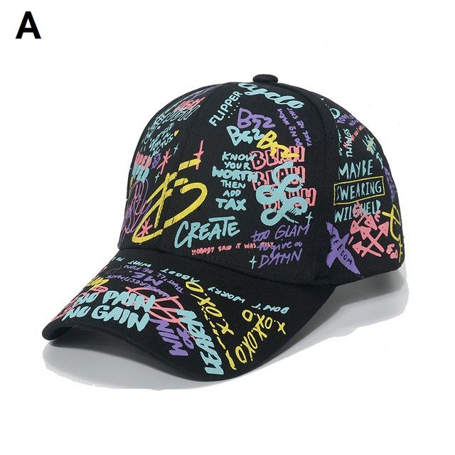 Graphic Print Baseball (Various Cap Designs)