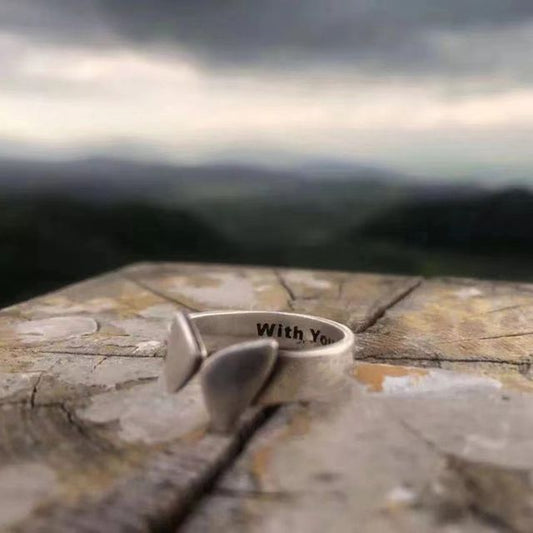 Sterling Ring Butterfly Open Silver