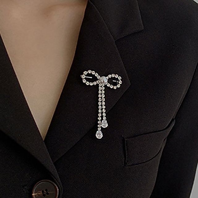 Pearl Steel Brooch