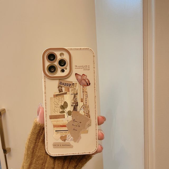 Case Retro Print Phone