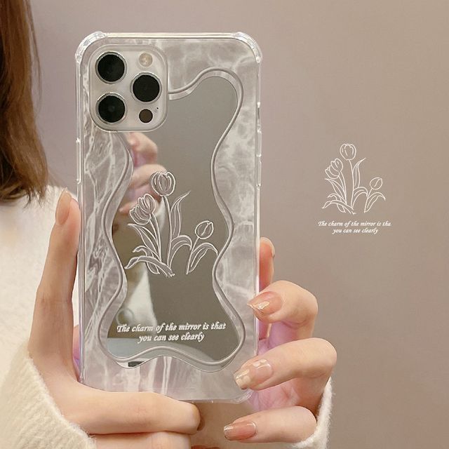 Phone Flower Mirrored Case