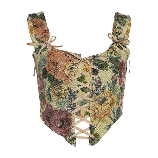 Corset Floral Top