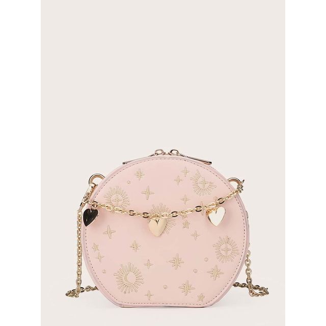 Chain Crossbody Bag Embroidered