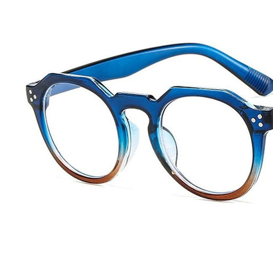 Retro Light Blue Eyeglasses Blocking
