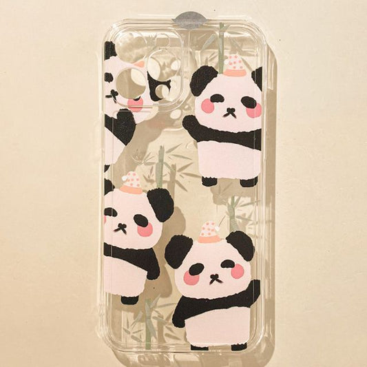 Transparent Panda Case Phone
