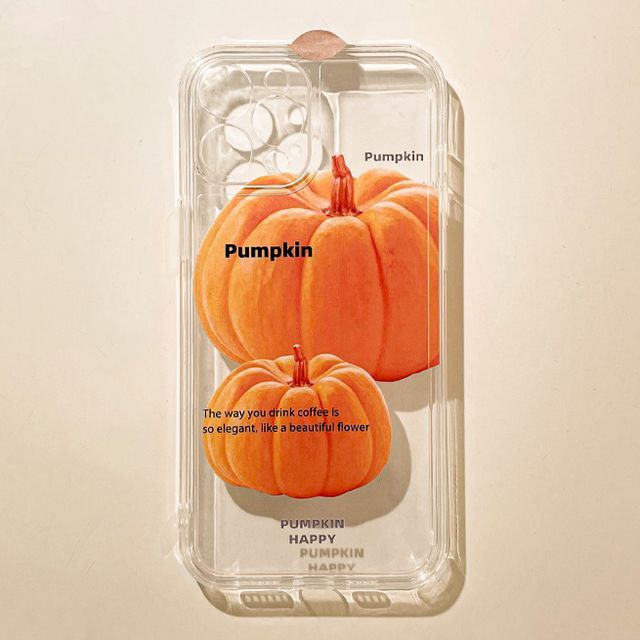 Case Pumpkin Transparent Phone