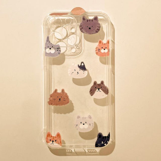 Phone Transparent Cat Case