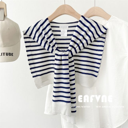 Knit Striped Shawl