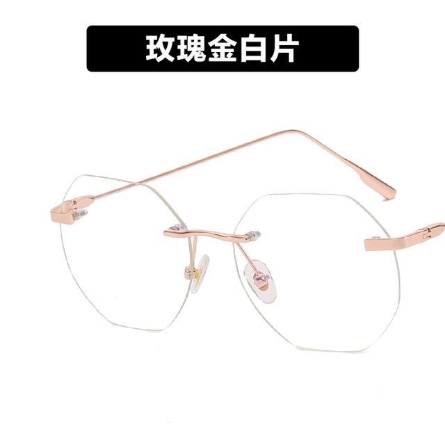 Blue Rimless Light Glasses Filtering
