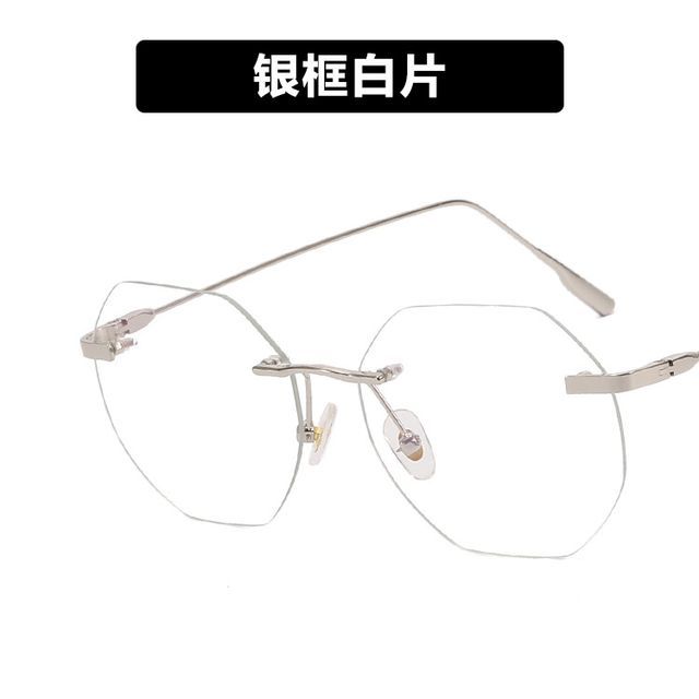 Blue Rimless Light Glasses Filtering