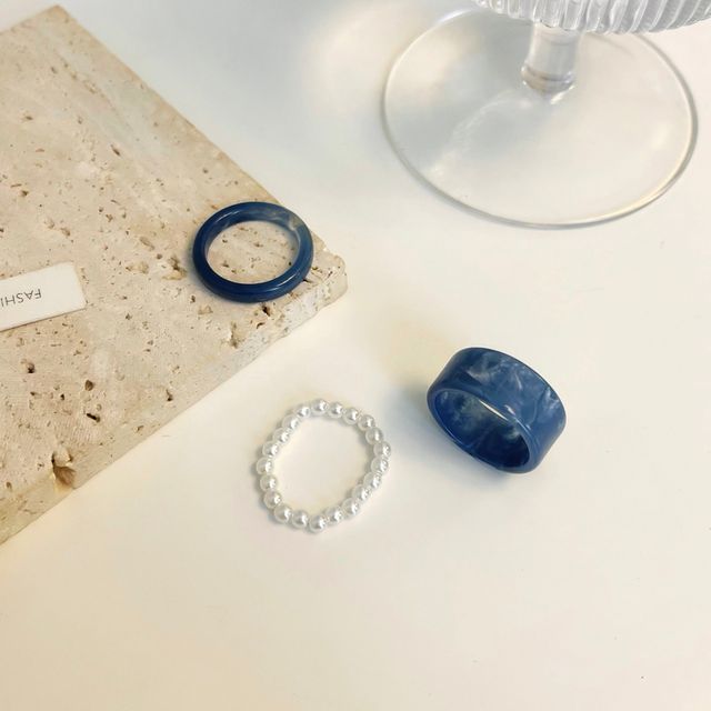 Resin Pearl 3: Ring Faux Set + Of